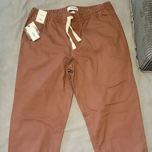 Men's Brown Joggers with Drawstring